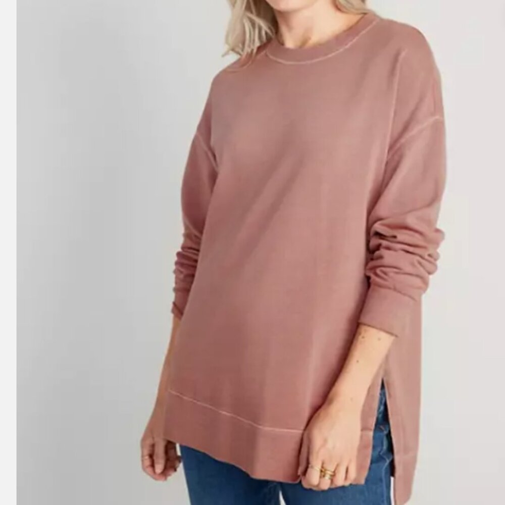 Old Navy Women Oversized Boyfriend Tunic Sweatshirt
